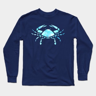 Crab Watercolor Long Sleeve T-Shirt